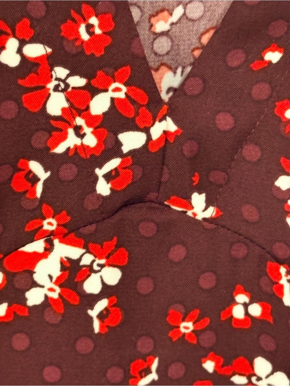 Nic & Jo Black Floral V-Neck Midi and H & M red floral Dress - Picture 8 of 11
